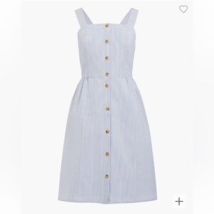 J.Crew Factory Seersucker Button Front Dress